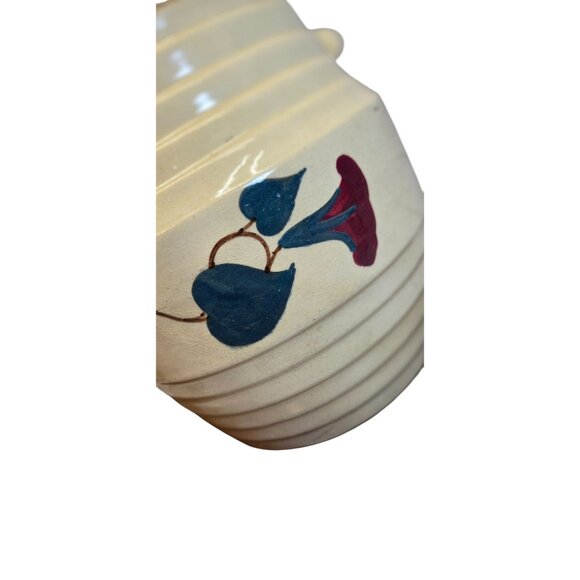 Vintage Robinson Ransbottom Morning Glory Spaulding's Cookies Advertising Jar Cr - Picture 7 of 10